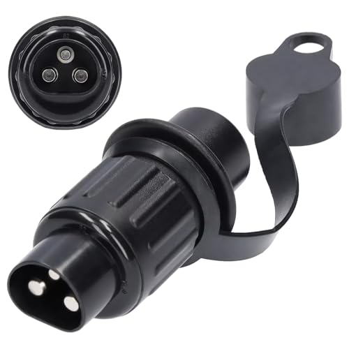 AGRISHOP 12V 3 Poli Spina Presa Di Corrente Per Rimorchio Connettore Maschio Femmina Adattatore Per Rv Caravan Trattore Camion Van Bordo
