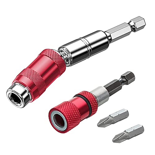 5 Bithalter Magnetisch – 1/4 Zoll, 60 Mm, Für Akkuschrauber & Bohrmaschinen, Schneller Bitwechsel