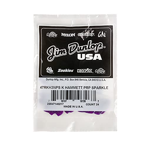 Dunlop 47RKH3NPS Médiators Kirk Hammet Purple Sparkle Jazz sachet de 24 - Les Beatles, Paul McCartney, John Lennon, RIngo Starr, George Harrison Dunlop 47RKH3NPS Médiators Kirk Hammet Purple Sparkle Jazz sachet de 24 – Image 5
