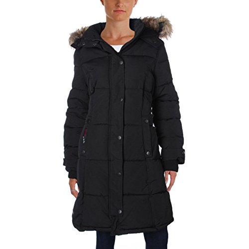 Canada Weather Gear Long Outerwear Jacket, Black ICWKBK, S