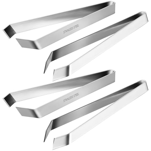 ROMISBABA 2 ensembles Pince Cuisine Inox Pinces à Arêtes Poisson Multifonctions Robustes pour Retirer Arêtes Outils Cuisine Polyvalents Faciles à Nettoyer