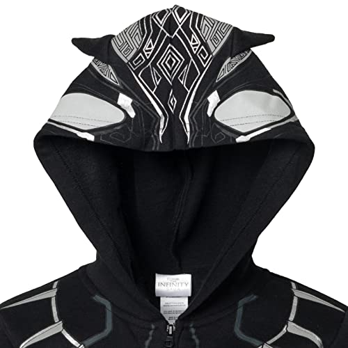 Marvel Avengers Black Panther Cosplay Fleece Zip Up Pullover Hoodie Toddler to Little Kid4