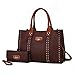 MKF Collection Tote Bag for Women, Vegan Leather Top-Handle Crossover Wristlet wallet & Satchel Handbag Purse