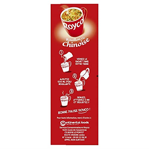 MINUTE SOUP BOUILLON À LA CHINOISE 47G, ROYCO, LOT DE 4
