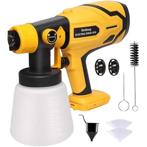 Cordless Paint Sprayer for DEWALT 20V Battery (Battery NOT Included), Cordless Paint Sprayers for Home Interior and Exterior, House Painting Stain Sprayer for Fence, Furniture, Cabinets, Walls, etc.