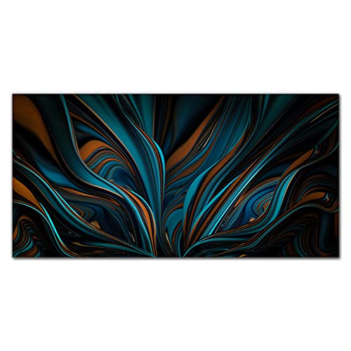Tableau en verre 100x50cm photo sur verre décoration murale salon impression art abstrait moderne