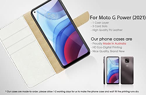 For Moto G Power (2021), Designed Flip Wallet Phone Case Cover, A24596 Marilyn Monroe 24596 #TOP1