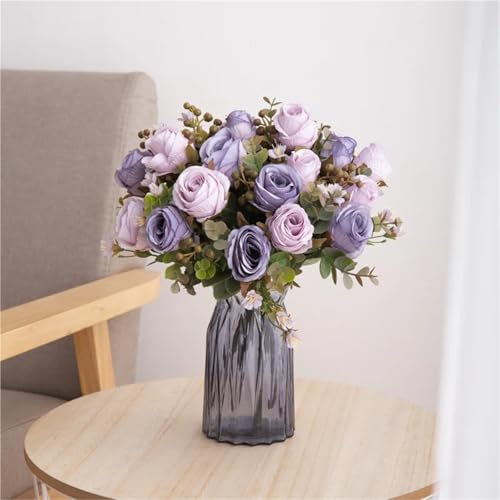Ramos de rosas artificiales que no se marchitan para decorar tu jardín 6