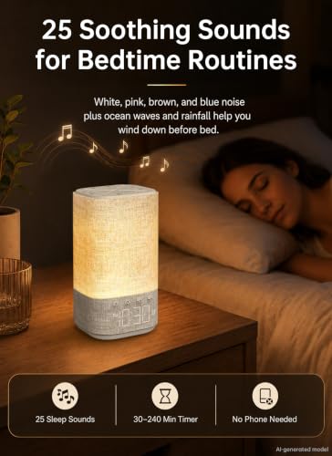 Image of Sunrise Alarm Clock Sound Machine for Bedroom: Natural Wake Up Light