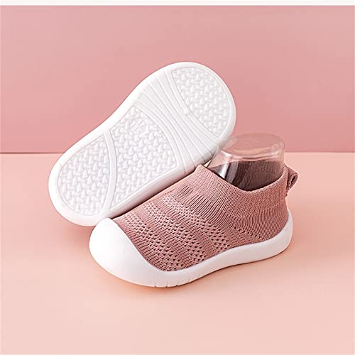 Baby Infant Shoes Boy Girl Sandals Outdoor First Walkers Anti-Slip Soft Sole Sneakers Summer Walking (Pink, 6 Infant)3