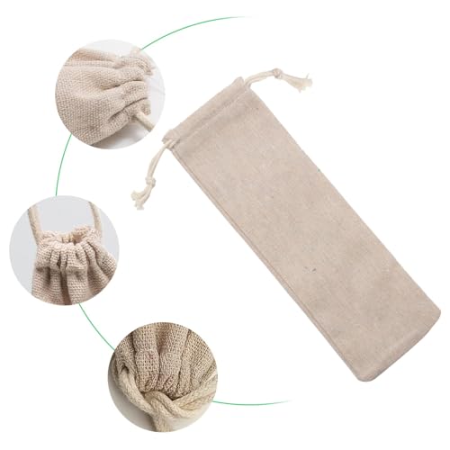 20 Bolsas Portátiles de Algodón y Lino para Pitillos miniatura 4