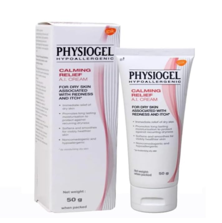 Soothing Daily Use Calming Cream for Dry and Sensitive Skin, Provides Immediate Comfort, Deep Hydration and Skin Barrier Protection