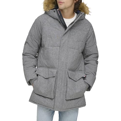 Image of Tommy Hilfiger Mens Quilted Snorkel Parka Coat