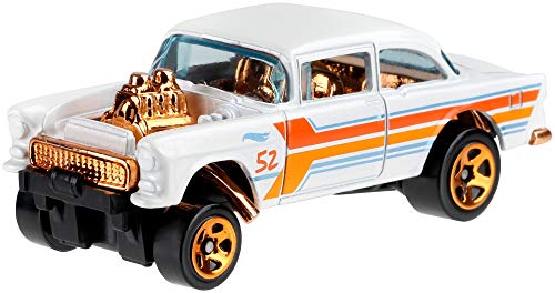 Hot Wheels 2020 '55 Chevy Bel Air Gasser White miniatura 2
