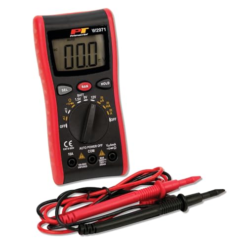 Image of Performance Tool W2971 Digital Multimeter, Volt Amp Ohm Meter with Diode and Continuity Test