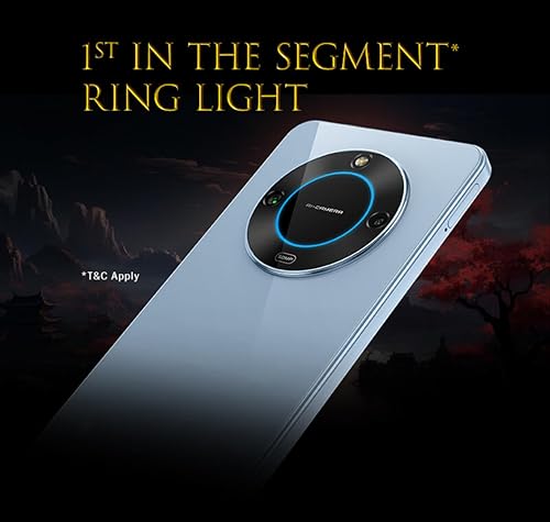 Image of Lava Blaze 2 5G (Glass Blue, 6GB RAM, 128GB Storage) | Stunning Ring Light | 50 MP AI Camera | 5000 mAh Battery | Upto 12 GB Expandable RAM | MediaTek Dimensity 6020 Processor | 18W Fast Charging