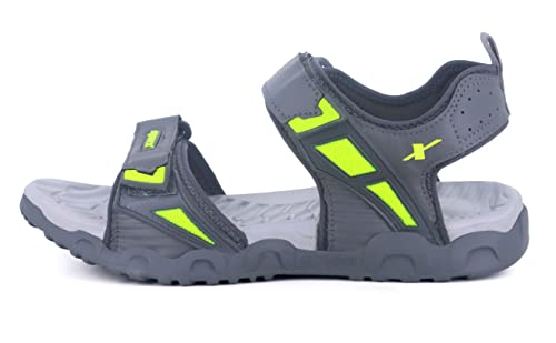 Image of SPARX Men's Sandal,D.GREY NEON GREEN,7UK,SS0624GDGGN0007