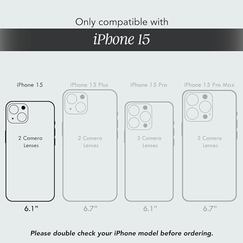 Image of COCOMII Rectangle for iPhone 15 Case, Amber Tortoiseshell