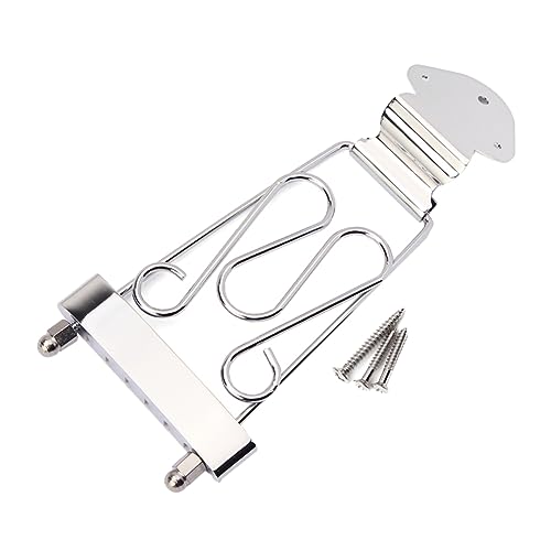 CIMAXIC Ga411 Tailpiece Height-adjustable Silver Pull-up Board for Acoustic Electric Guitars