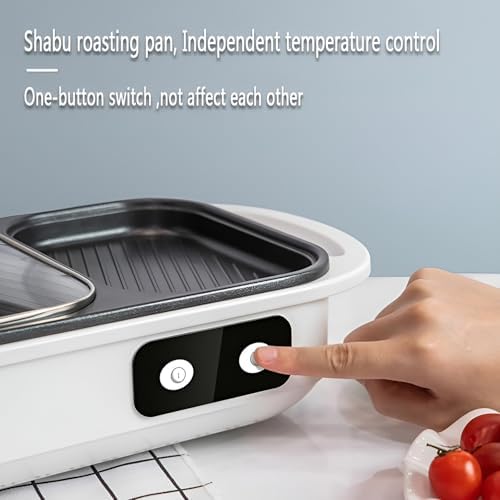 Olla Eléctrica 2 en 1 con Parrilla Sin Humo, 1300W, Control Dual miniatura 3