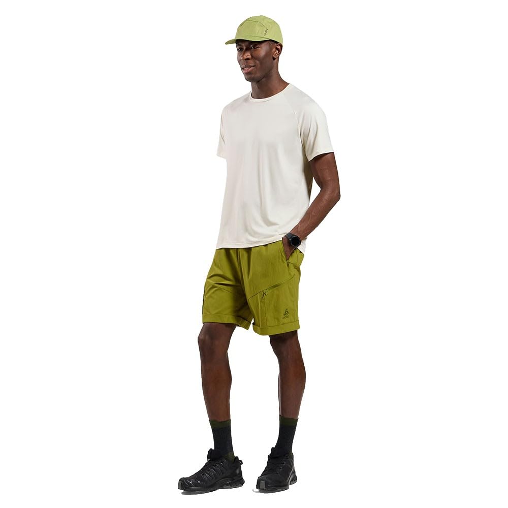 Odlo Herren Essential Cargo Baggies Shorts, Guacamole, M