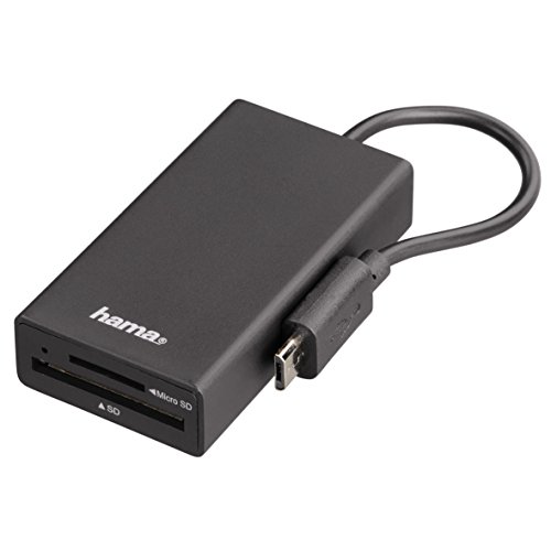 Hama Lettore Schede e HUB USB, 2 Porte OTG, per