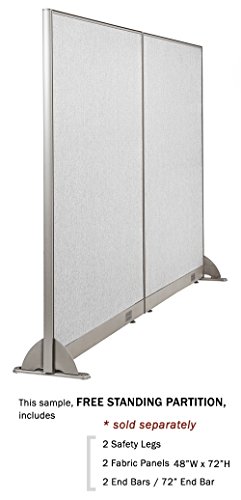 Gof Office Full Partition Fabric Panel (Safety Leg) #TOP3