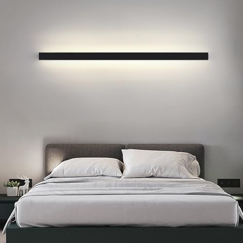 Lámparas de pared metal acrílico interiores con luz blanca 80cm