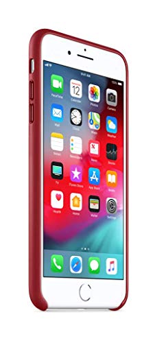 Image of Apple iPhone 8 Plus / 7 Plus Leather Case - (PRODUCT)RED