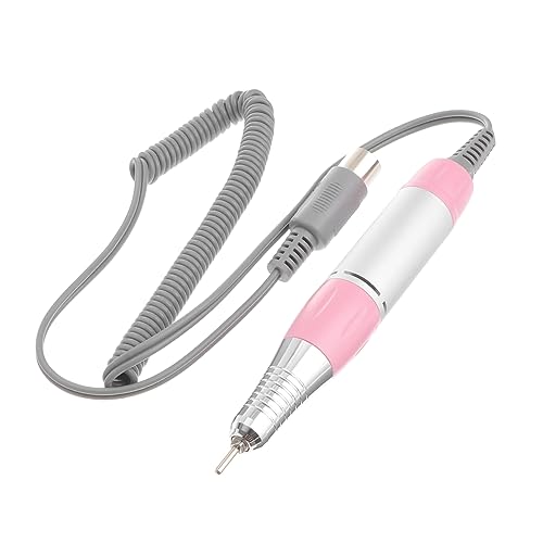 DEARMAMY Mango de Taladro Eléctrico Profesional para Máquina de Manicura y Pedicura Color Rosa Accesorios de Uñas Ligero Bajo Ruido y Vibración para Forma y Uñas