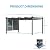 Aoodor 12 x 16 FT Outdoor Pergola with Retractable Shade Canopy, Dark Gray Matte Aluminum Frame, 2 Pieces Roller Shade Curtain, Grape Trellis Pergola for Patio Backyard and Deck - Gray