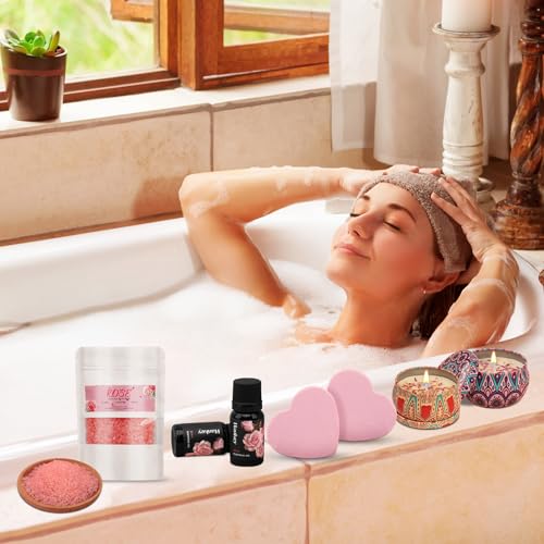Thank You Gifts for Women, 9-Piece Rose Pamper Set – Luxury Relaxation Bath & Spa Hamper, Ideal Birthday Gift Box for Best Friend, Mum, Sister, Teacher, Unique Appreciation Presents(Thank You) - image 4
