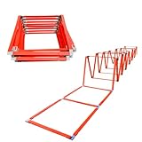 [HafaAdai] ラダー トレーニング 子供 バスケ 室内 小学生 サッカー 陸上 トレーニングラダー アジリティラダー スピードトレーニング用 (16マス)