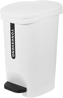 JOINPAYA Garbage Can 13.76in/35cm Plastic Container with Lid Outdoor Trash Bin Trash Can Trash Basket Slim Trash Can 13.78inch