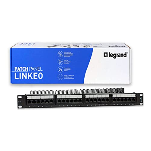Patch Panel 24RJ Equipado CAT5E Linkeo BR Legrand