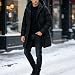 Daunenmantel Herren Lang Winter,Daunenmantel Winter Steppmantel mit Kapuze
