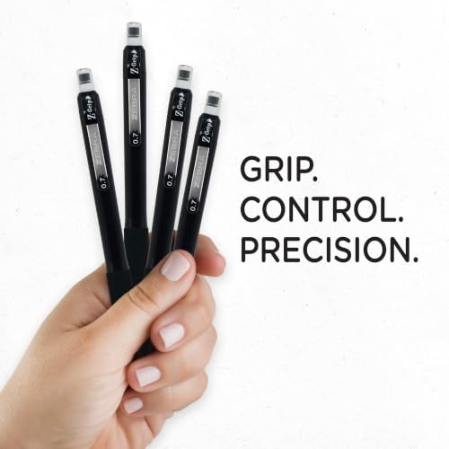 Image of Zebra Pen Z-Grip Mechanical Pencil, 0.7mm #2 HD, Black Barrel, 12-Pack