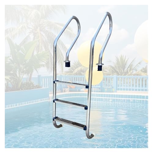 Escalera para piscina 3 escalones acero inoxidable miniatura 1