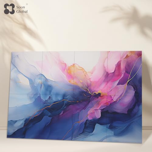 Image of Soon Global 8-Pack Acoustic Panels, Soundproof Wall Panels, 48 X 32 Inches Sound Absorbing Panels, Decorative Acoustical Wall Panels, Acoustic Treatment for Recording Studio, Opulence