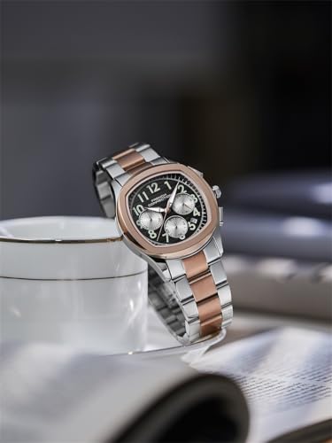 Image of French Connection Megachron | Chronograph Grey Dial | Two Tone Stainless Steel Strap | Watch for Men - FCD5RTM