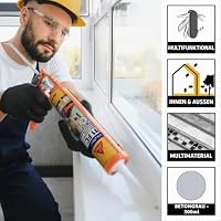Sika – Kleb- und Dichtstoff – Sikaflex-11 FC Purform Betongrau – geeignet für übliche Baustoffe – lösemittelfrei und emissionsarm – 300 ml (Packung mit 4) – Ansicht 3