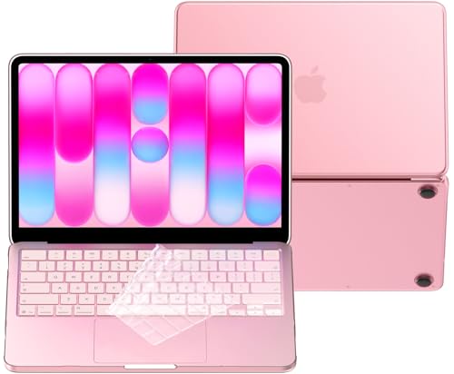 Image of Saco MacBook Neo 13 Inch Case & Keyboard Cover Compatible with 2026 MacBook Neo A3404 (A18 Pro Chip) - Official Blush Clear Matte Hard Shell Laptop Case, Slim 1:1 Precision Fit, Scratch Resistant