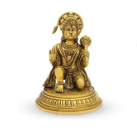 Statue de Sankat Mochan Mahabali Hanumaan pour espace zen et yoga