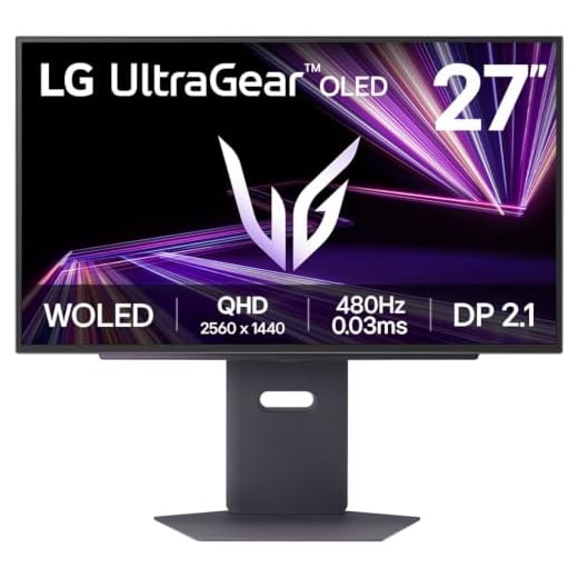 LG Ultragear™ 27GX790A-B.AEU (27 Zoll) QHD OLED Gaming-Monitor, 480Hz, AMD FreeSync™, DisplayHDR™ True Black 400, 2X HDMI 2.1, DisplayPort 2.1, Schwarz