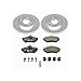 Power Stop ESK374 Front Euro-Stop Brake Kit Volkswagen