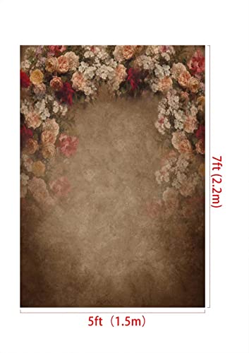 Fondo textil floral Vintage 5x7ft para fotografía miniatura 3