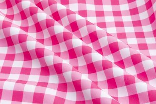Image of LIZENS Girls One Piece Swimwear Checker Print Ruffles Bathing Suit for Kids Size 2-12