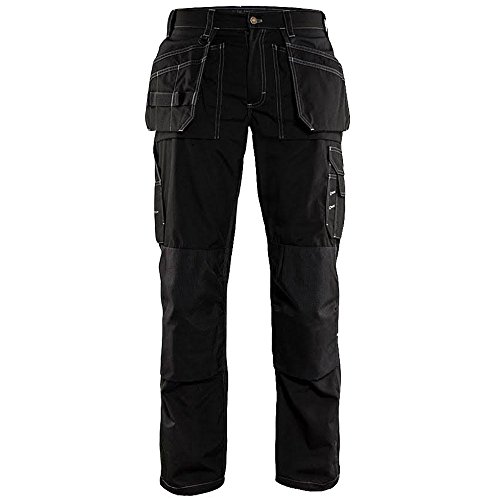 Blaklader 152518459900C64 Lightweight Craftsman Trousers, Size 48/34, Black