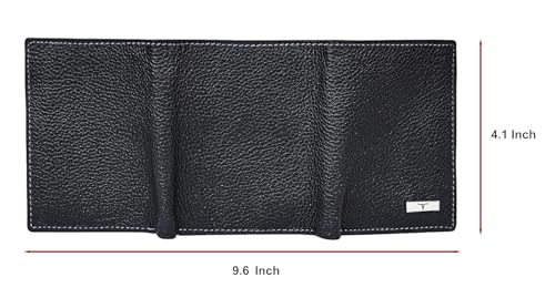 Global Genuine Leather Black Men's Wallet – Luxury Gift Box Edition3