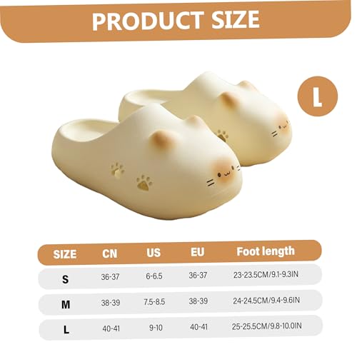 Pantoufles patte de chat étanches en jaune fluo, taille 40/41 - 5